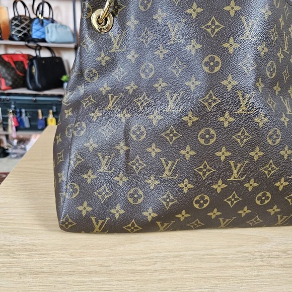 LOUIS VUITTON ARTSY MM Authentic Monogram Tote Hobo LV Bag Shoulder Authentic LV - Picture 7 of 16